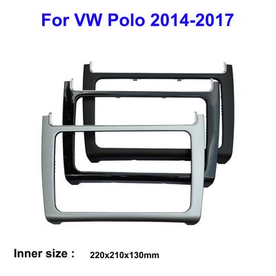 Autoradio Car Dashboard Panel Refitting Frame Kit Radio Audio Fascia Trim Bezel Faceplate For VW Polo 2014-2017