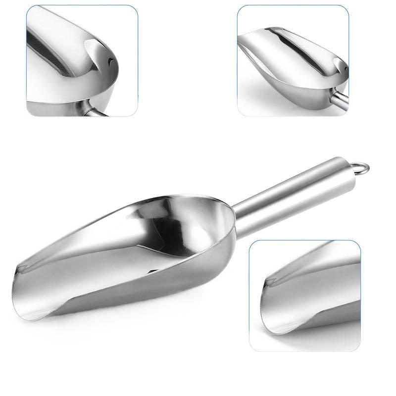 Stainless Steel Multi-functional Ice, Grain, Popcorn, Candy, and Coffee Bean Scoop