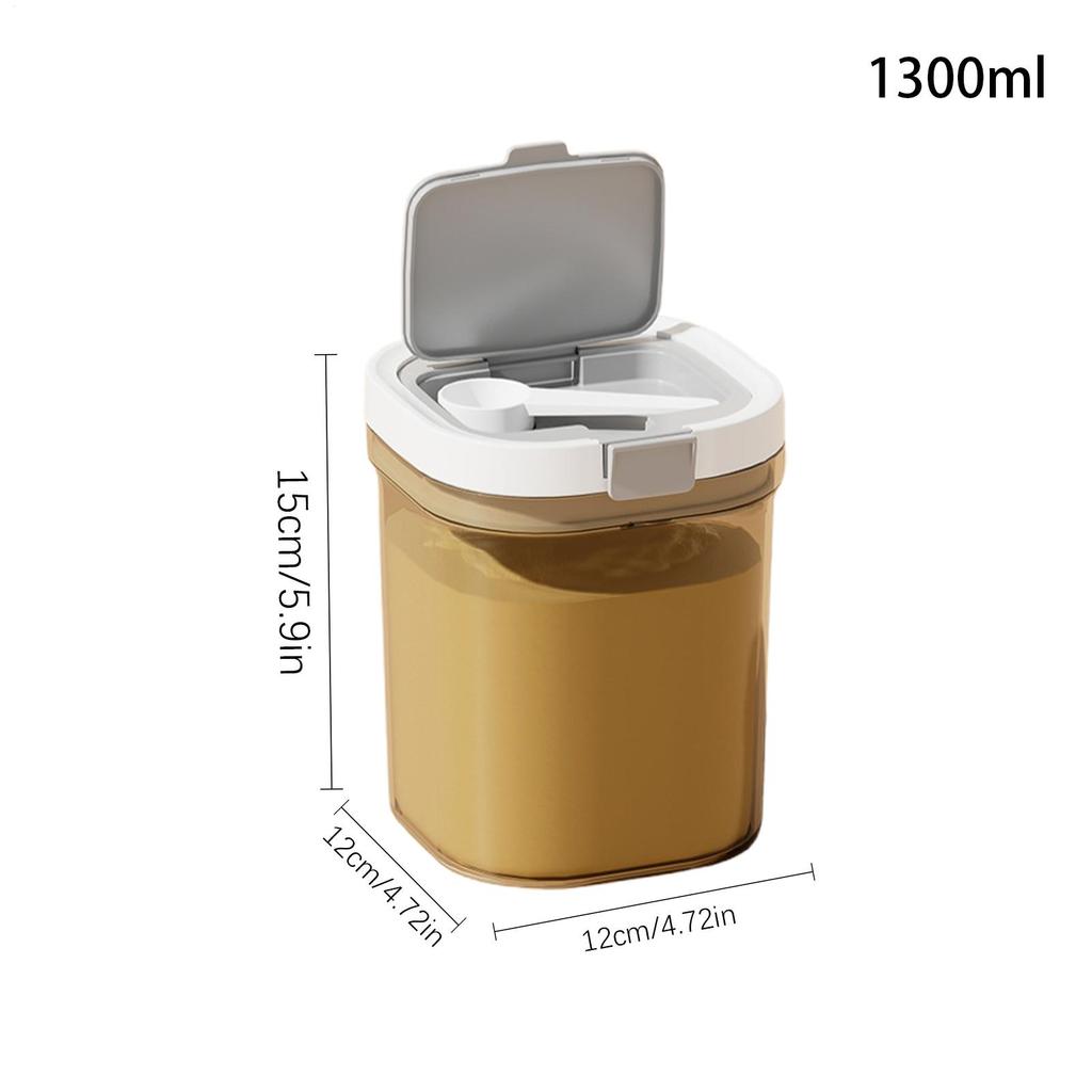 Küche Frei Schaber Löffel Milchpulver Glas Aufbewahrung Anti UV Wiederverwendbar Lebensmittel Versiegelte Dose BPA Frei Kunststoff Kanister Stapelbar