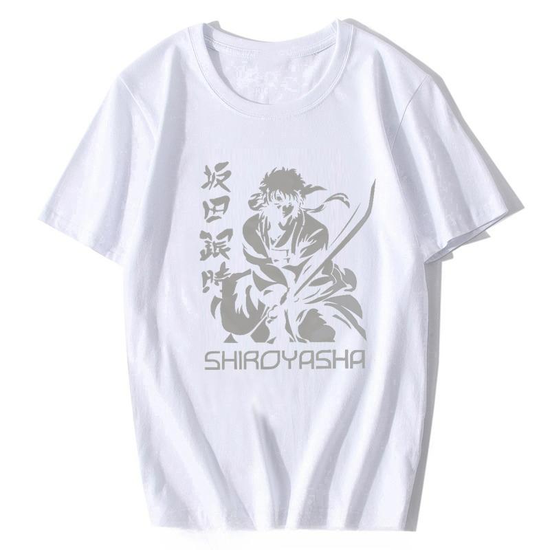 

Широяша Л Саката Гинтоки ГИНТАМА Аманто Манга Футболка Повседневная Панк Футболка Топы Homme Чистый Хлопок Оверсайз Футболки Топы 4XL