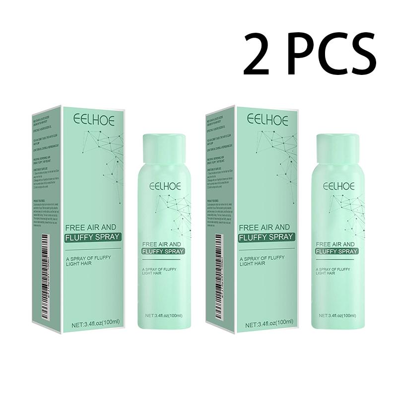 

EELHOE Несмываемый спрей для сушки волос Воздушный объем Ощущение обезжиривания Сухой несмываемый фен для волос