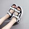 Sandales d'été pour femmes, grandes, mode, velcro, plein air, loisirs, sport, plage, pantoufles