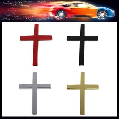 3D Auto Styling Christliches Kreuz für Sportrennen Motorrad Auto Kotflügel Seite Kofferraum Namensschild Aufkleber Emblem Abzeichen Aufkleber