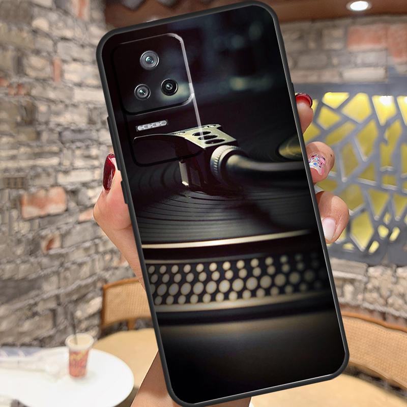 Vinyl DJ Record Art Case For Xiaomi 13 14 15 Ultra 11T 12T 13T 14T Pro POCO X7 Pro X3 X5 X6 M6 F5 F6 Pro Cover