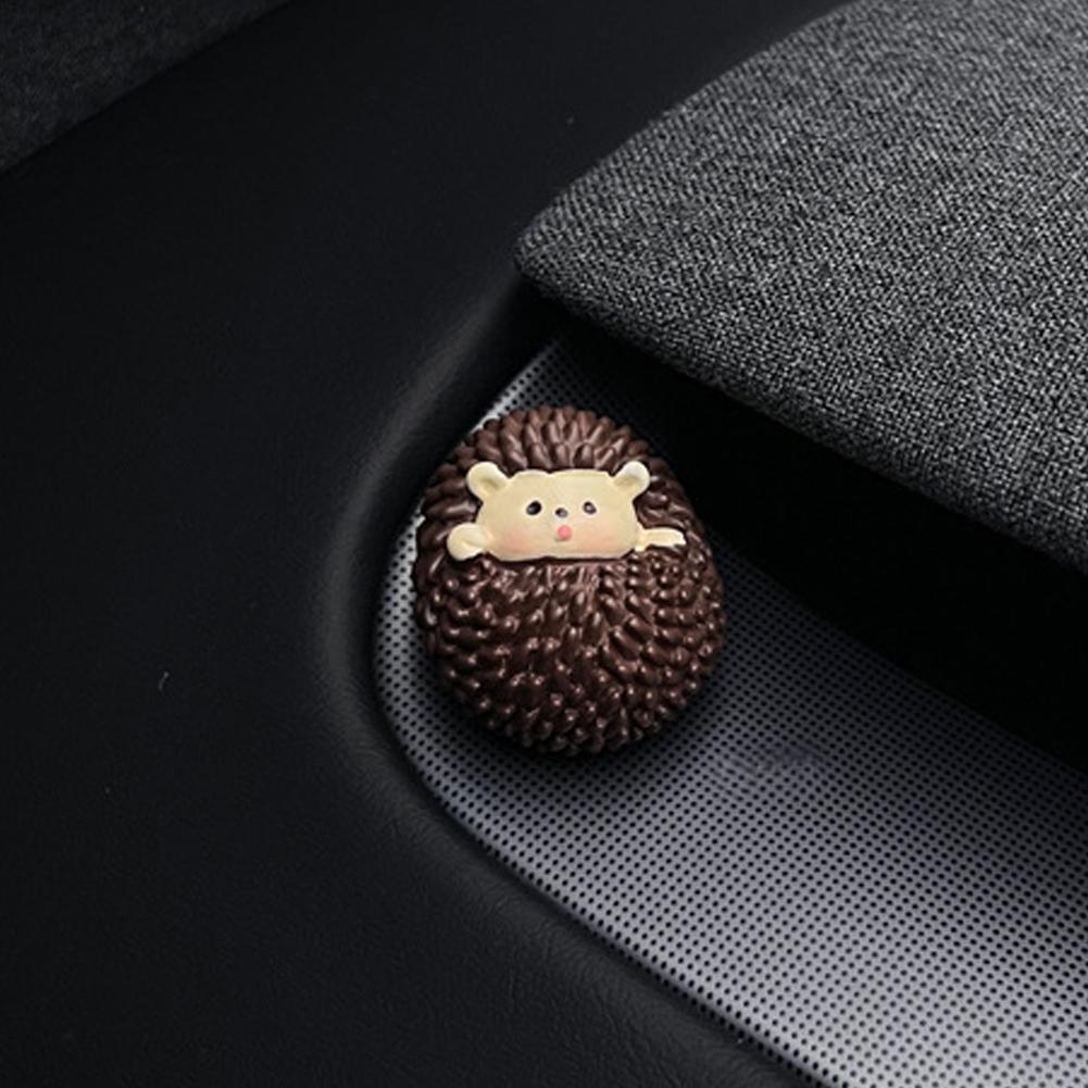 

Mini Cute Hedgehog Car Dashboard Decoration Figurines Miniatures Car Window Ledge Perching Ornament Interior Accessories