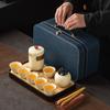 Ru Kiln Tea Set Travel Kung Fu Tea Set Portable Tea Set Set