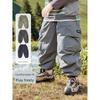 European Style Boys' Pants, Winter Fleece-Lined Cargo Pants, Baby Integrated Fleece Thick Waterproof Autumn and Winter Clothing, Children's Clothing