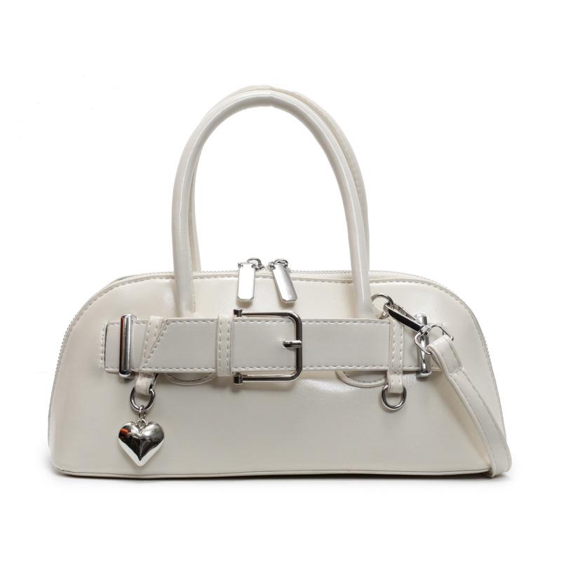 Korean niche women's bags 2025 spring and summer new fashionable versatile belt buckle horizontal small bag lazy commuter women's bags