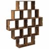 Wall Shelf Reclaimed Wood 120 x 20 x 136 cm Engineered Wood