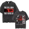 Movie Scarface Vintage Washed Tshirt Tony Montana Face Al Pacino Oversized Tshirts Men Women Fashion Hip Hop Gothic T Shirts