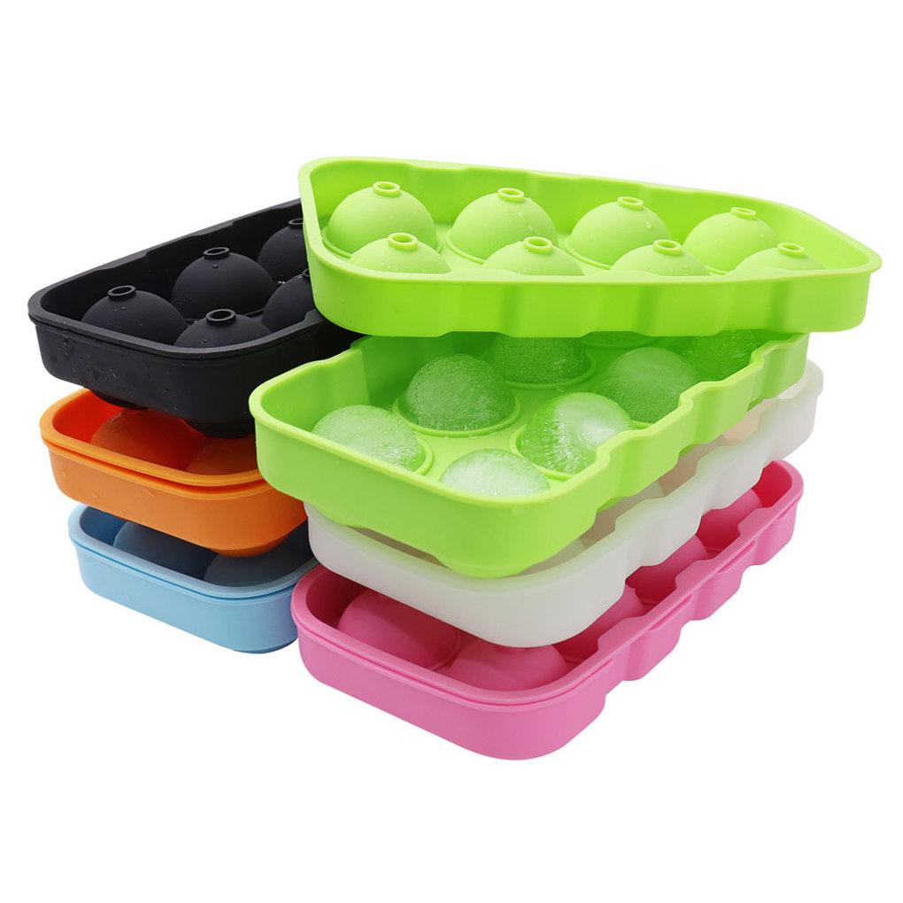 Ice Cube Maker DIY Creative 8-Cavity Round Ice Ball Mould Home Bar Party