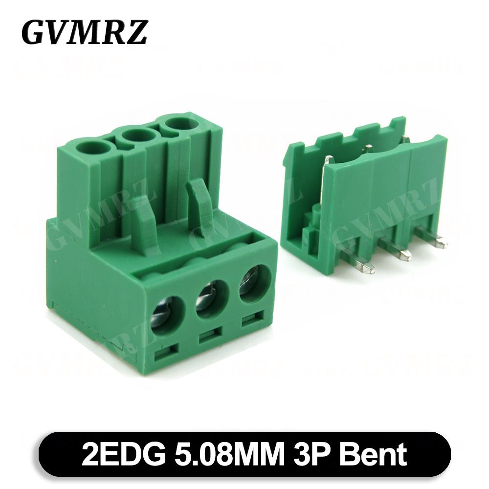 5Set 2EDGK 5.08mm Terminal Block Male Female 5.08 Plug-in Opening PCB Connector 2EDG PCB 2P 3P 4P 5P 6P 7P 8P 9P 10P 12P