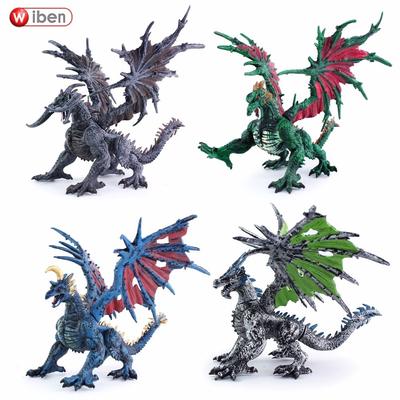 Wiben Dragon Simulation Dinosaur Toy Figure Vinyl Model Plastic Mounting Puzzle Dragon Toys