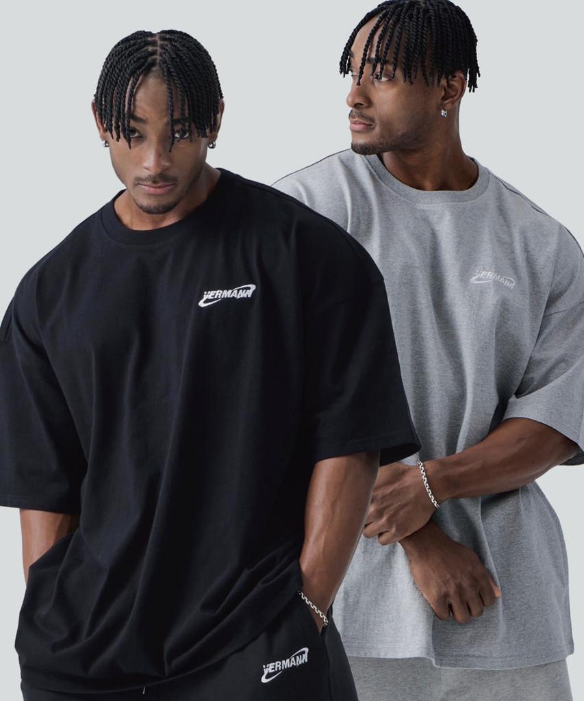 Beleumaneopaeleol Arc Logo Oversized Short Sleeve T-Shirt 3 Colors