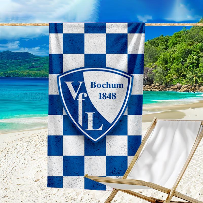 Football Bochum Beach Towel - Soft, Absorbent Microfiber, Lightweight, Ideal for The Beach, Parties, Travel, Camping fan gifts