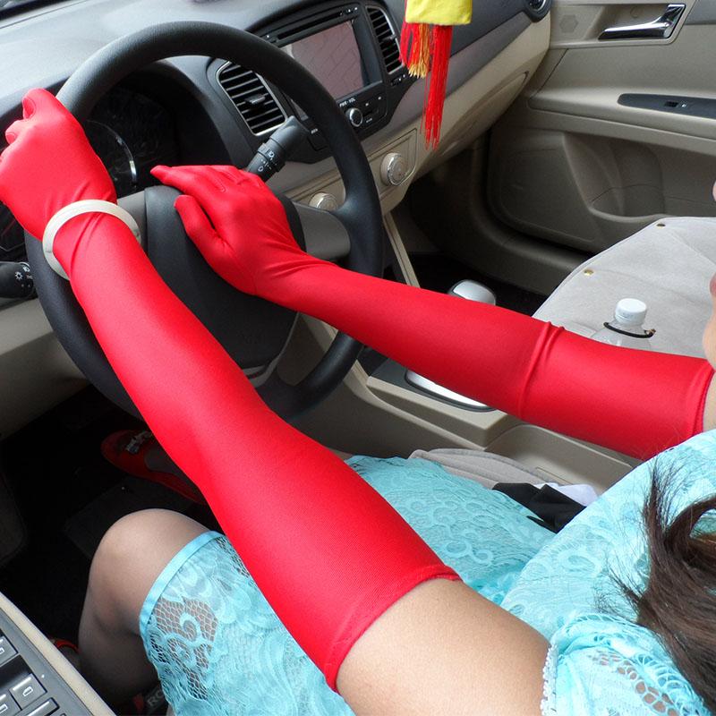 

Летние женские кружевные варежки, УФ-защитные перчатки, атласные эластичные перчатки, перчатки для вождения для женщин, аксессуары для девочек