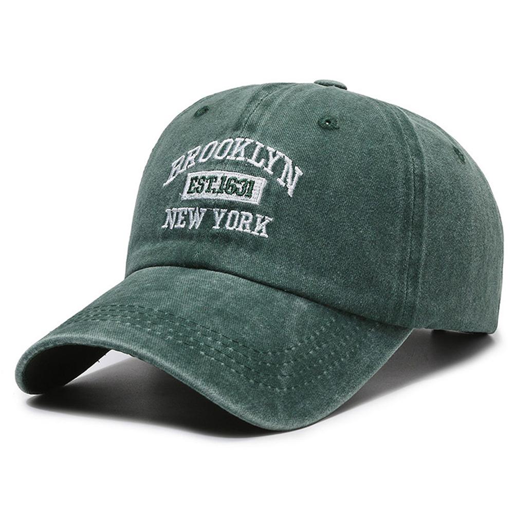 Cotton Retro Vintage Baseball Cap Unisex Women Denim Embroidered Letters Hat Cotton Soft Top Caps Casual Retro Unisex Hats