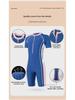 2024 Children's Sporty One-Piece Swimsuit - Medium/Large, Slimming, Belly-Covering, Short-Sleeved for Diving & Hot Springs