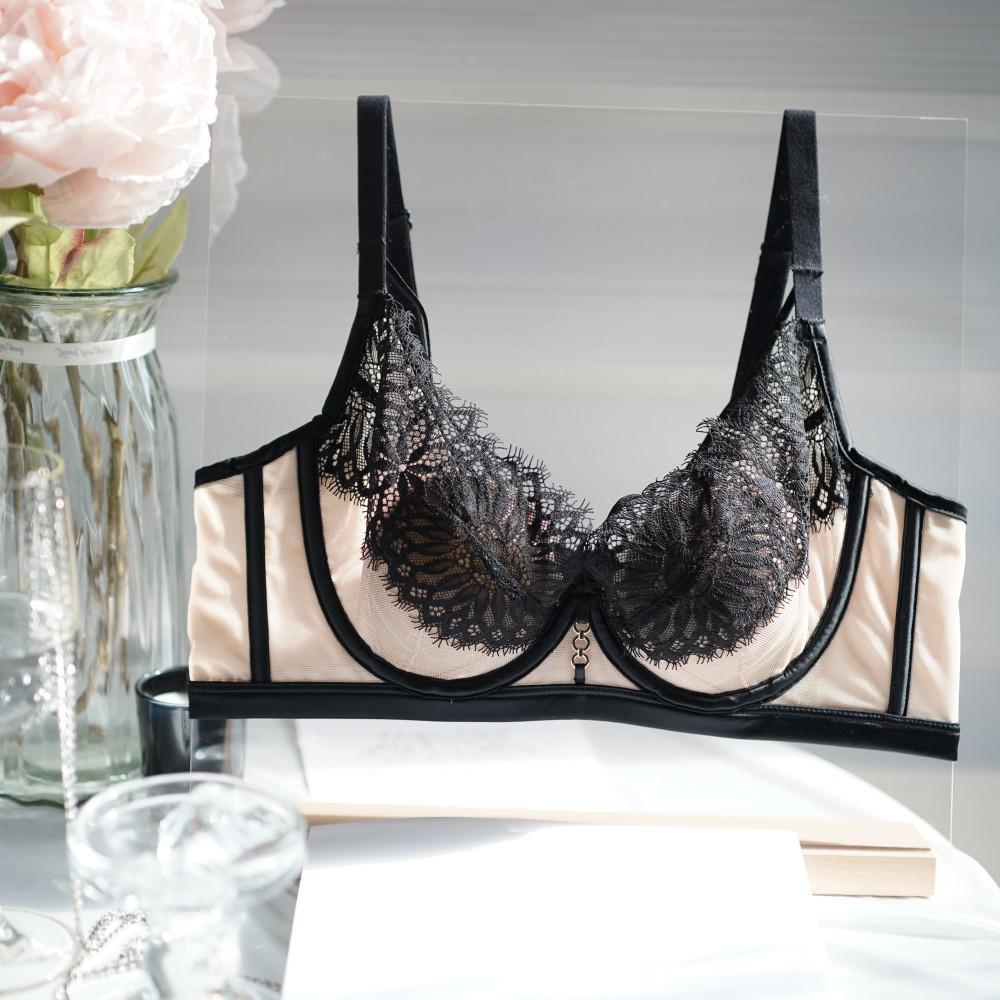 

Ультратонкое нижнее белье в стиле Pure Desire, сексуальный бюстгальтер пуш-ап, непровисающий кружевной бюстгальтер 42D