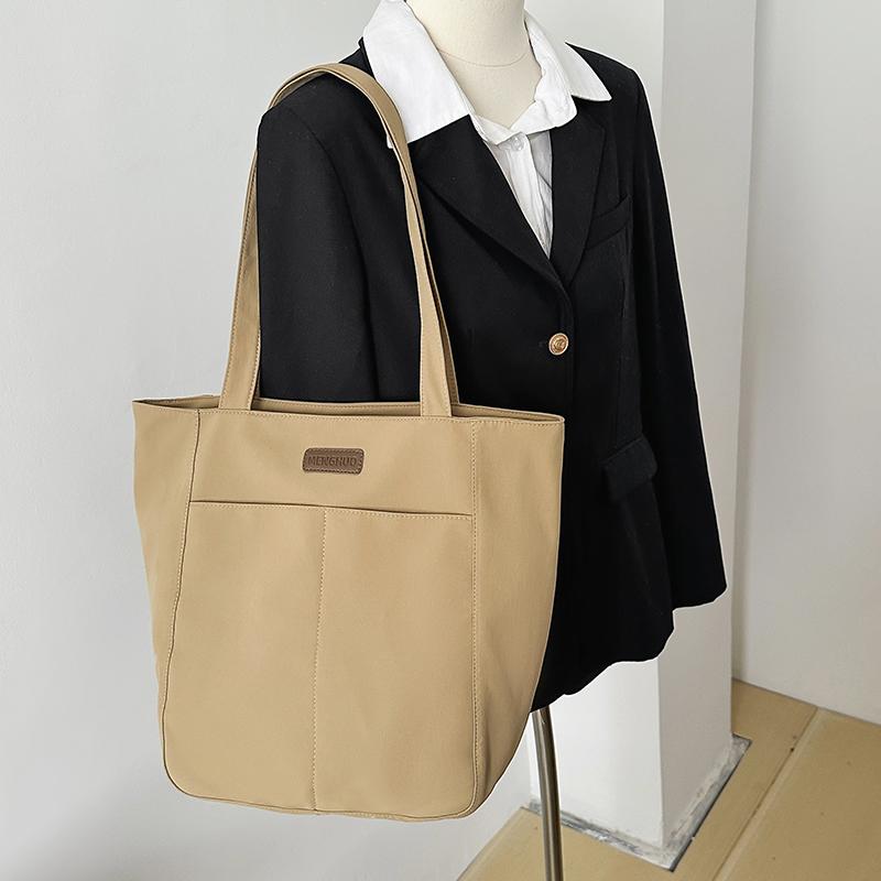 Large Capacity Canvas Bag Student Class Commuter Tote Bag