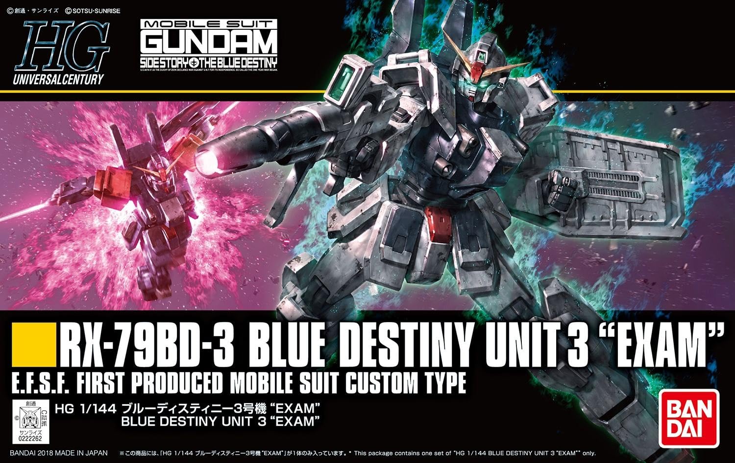 

HGUC 1/144 RX-79BD-3 Blue Destiny Unit 3 (Mobile Suit Gundam)