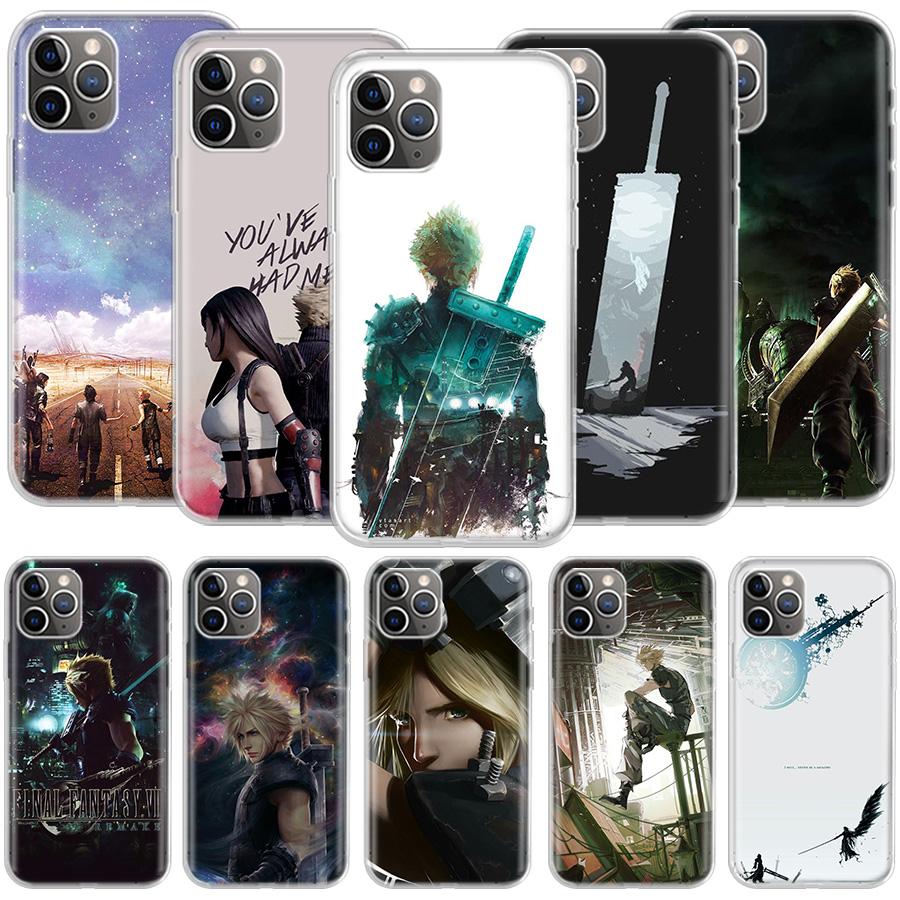 Final Fantasy VII Phone For Apple Iphone 12 13 Mini 15 Pro Max 11 Pro 14 Plus 16 Pro Max 16E Case Shell Cover Clear TPU Protect