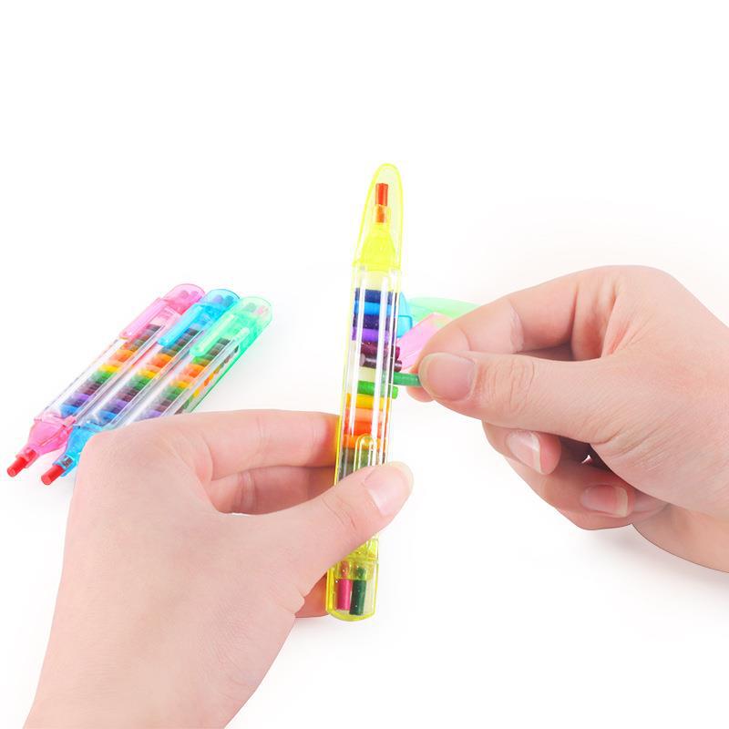 Creative 20colors Crayon Student Drawing Color Pencil Multicolor Art Writing Pen for Kids Children's Graffiti Crayon Graffiti Pen