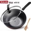 German Crystal Non-Stick Oilless Wok: Smoke-Free Flat Bottom Stir-Fry Pan for Induction & Gas Stoves.