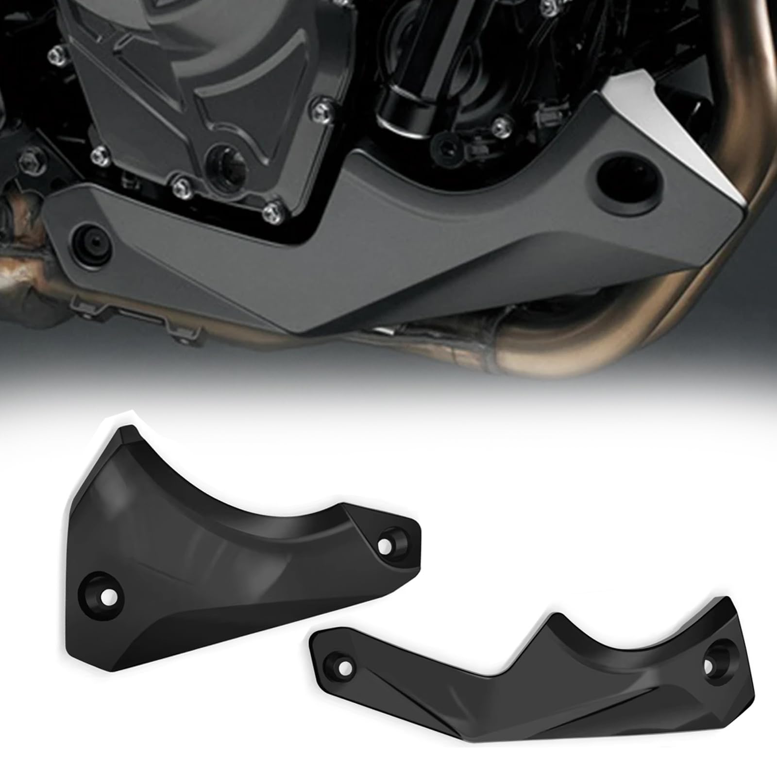 

ДЛЯ GSX 8S 2024 GSX8S Мотоциклетные аксессуары Обтекатель кожуха шасси двигателя Защита выхлопной системы Защитная крышка gsx8s GSX-8S 2022- (черный) [Использовал] чёрный