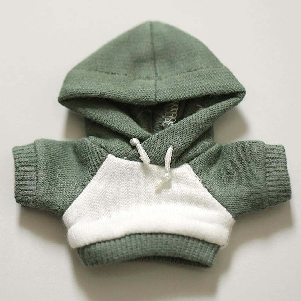 Two-tone Hoodie, 10cm Plush Toy, Green, Kigurumi, Accessories, Otaku, Doll, Mascot, Kpopdoll, Costume [Used]