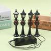 1Pcs/Set Mini Christmas Street Light Models Dollhouse Streetlight Micro‑Landscape Fairy Garden Ornament Accessories