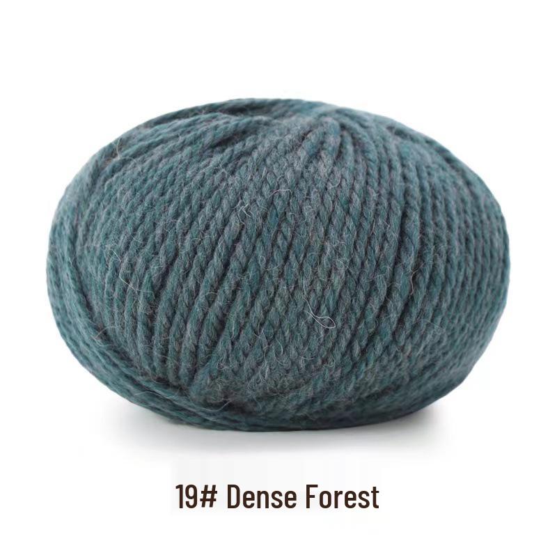 Yak Down 3-Strand Wool Yarn for Hand-Knitted Medium-Thick Sweaters, Cardigans, Scarves, and Hats
