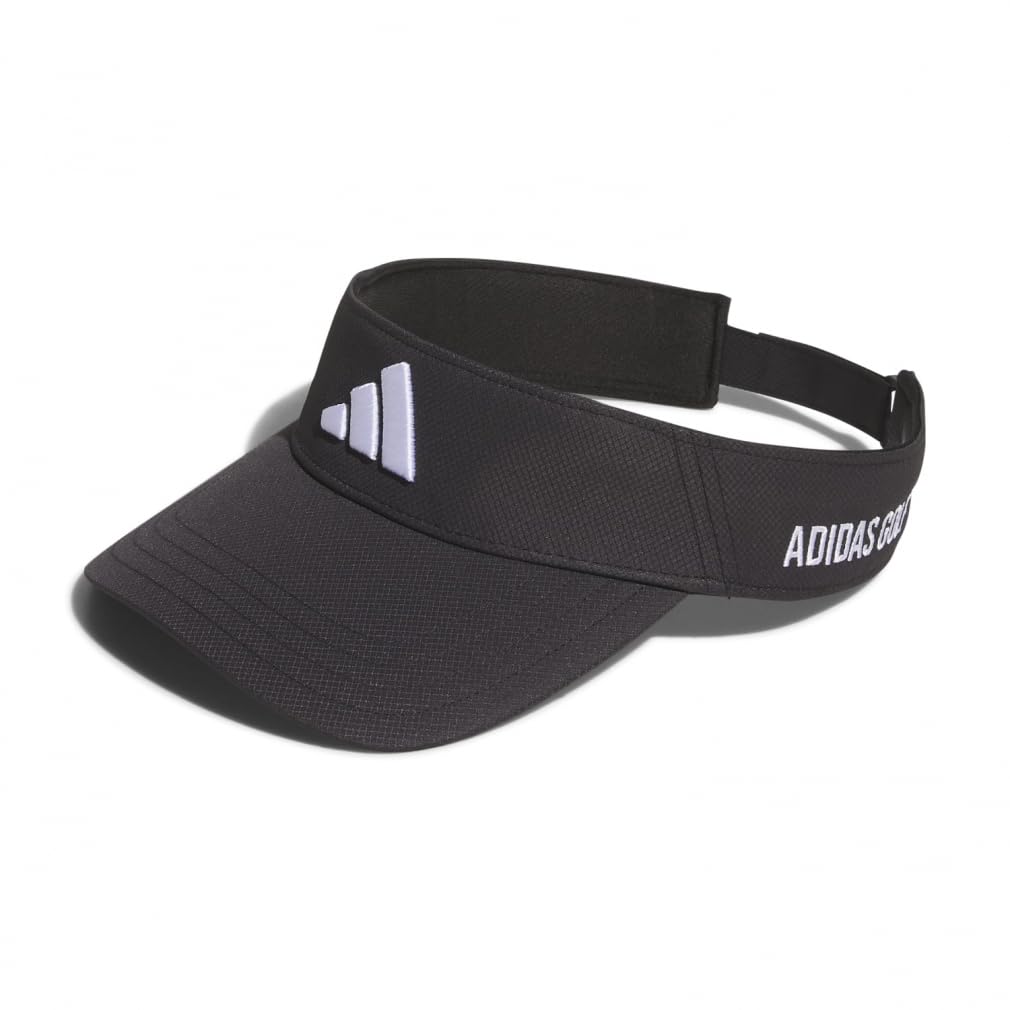 Adidas Golf Golf Visor with Side Logo, Black/White