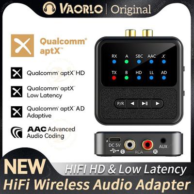 aptX-Adaptive AD/HD/LL AAC 2 In 1 Bluetooth Audio Transmitter Receiver 3.5MM AUX RCA Stereo HiFi Music Wireless Adapter With Mic