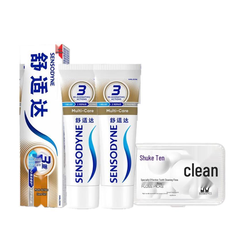 Sensodyne Oral Care Toothpaste & Dental Floss Bundle