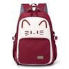 Capacity Simple Large Backpack With Kitten And Letter Print Design For Use Daily
