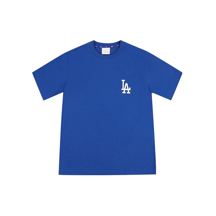 New MLB Drop Shoulder Sleeve T Shirt Unisex Blue 31TS04031-07U