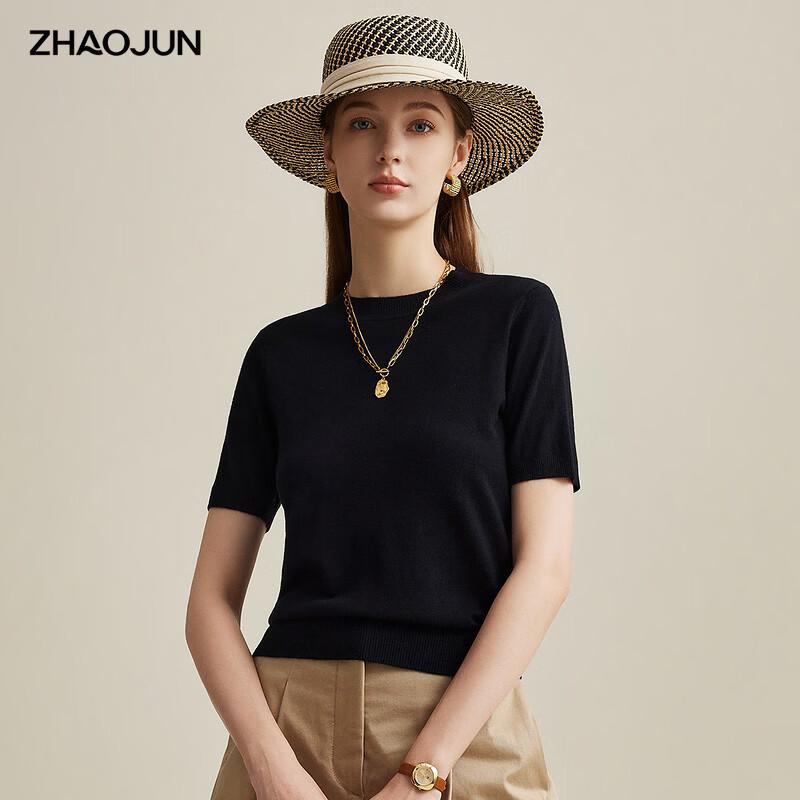 Zhao Jun Women's Merino Wool Half-High Collar Knit Sweater