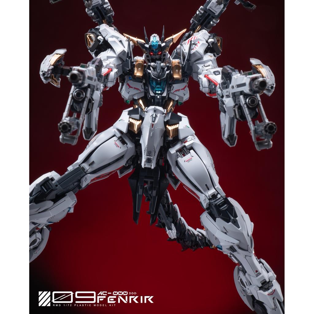 New Inera+ Fenrir Assembly Model Kit Fnr009 Rmd First 1/72 Mech Action Figures Boys' Puzzle Toy Collection Mecha Robot Ornament