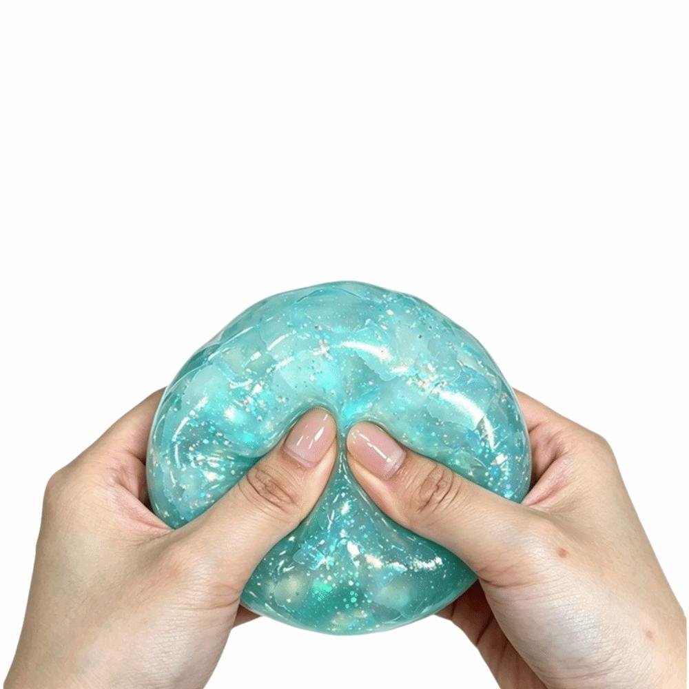 Langsam rückfedernde Kristallknete Knusprig Squishy Quetsch-Geräusch Spielzeug Squishy Fidget Spielzeug Schüler