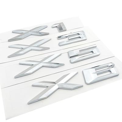 ABS cromato bagagliaio di un'auto 3D distintivo dell'emblema adesivo logo per BMW X1 X3 X5 X6 E83 F25 GT accessori per lo styling auto