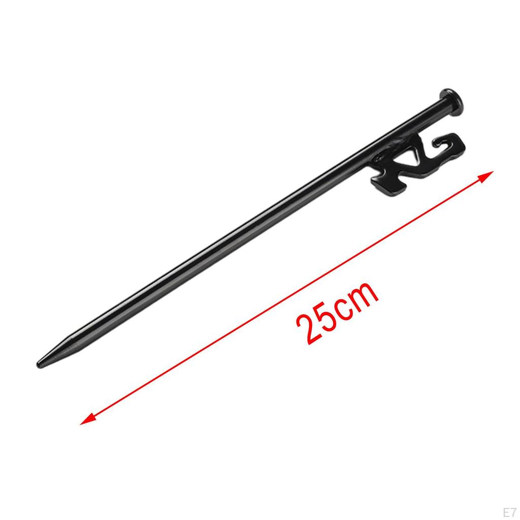 4 Pieces Tent Pegs Durable Canvas Non- Camping Outdoor for Se Accessories