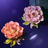 1Pcs Elegant Classical Style Flower Lapel Pin Exquisite Luxury Peony Flower Brooch For Suit Cheongsam Sophisticated Taste