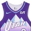 Nike Dri-Fit NBA 2024-25 Season Utah Jazz Keontae George #3 Swingman V-Neck Pullover Comfortable Basketball Jersey Men jersey FQ4363-507