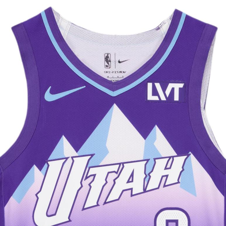 Nike Dri-Fit NBA 2024-25 Season Utah Jazz Keontae George #3 Swingman V-Neck Pullover Comfortable Basketball Jersey Men jersey FQ4363-507