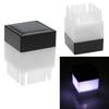 Waterproof Outdoor Column Head Lamp Solar Powered LED Fence Deck Post Lamp for Patio Garden Landscape Decoration