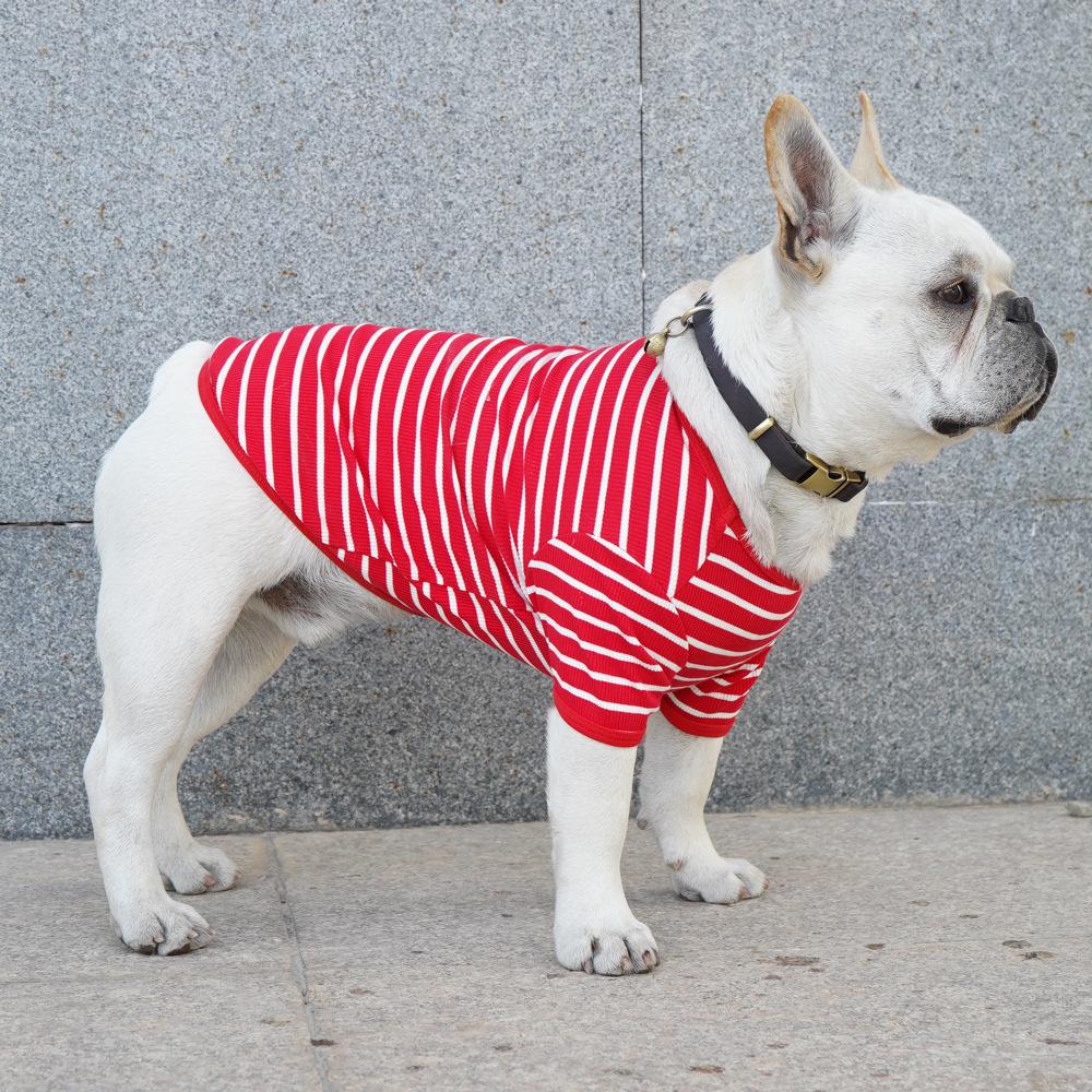 Dog cat pet clothes spring and summer thin Bichon corgi shiba dog fighting clothes anti-hair loss