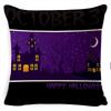 Halloween Tag Zuhause Sofa Kissenbezug Leichter Luxus Kissen Halloween Leinen Kissenbezug