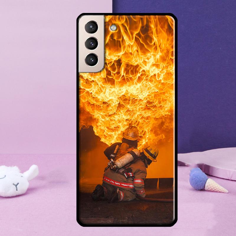 Feuerwehrheld Handyhülle Für Samsung Galaxy S25 S24 Ultra S9 S10 S20 S21 S22 Plus S23 FE S24 FE Hülle