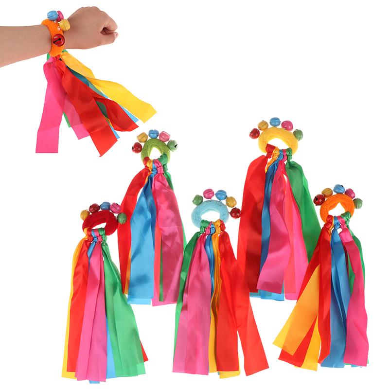 1 buc panglică pentru încheietura mâinii pentru sporturi de echipă pompon majorete meci mare pom club dans props brățară elastică cu frânghie elastică